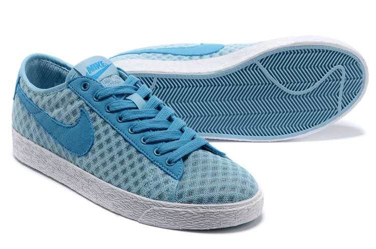 homme nike blazer low trainer 2013 summer light breathable blue vente chaude